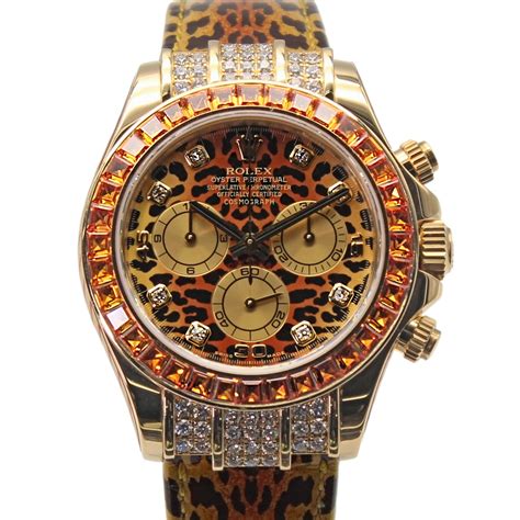 Rolex Daytona Leopard Daytona 116598 SACO Yellow Gold.